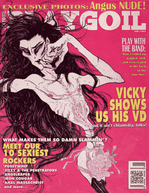 playgoil/pussywhip #1: fake nudie magazine with naked long haired man on the cover
