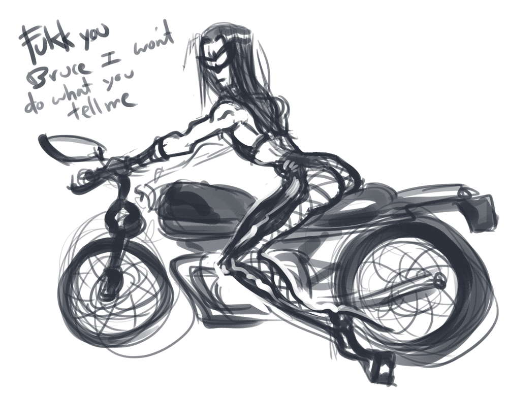 XxDuncanDonutxX on X: I can't draw motorbikes sorry.. but this